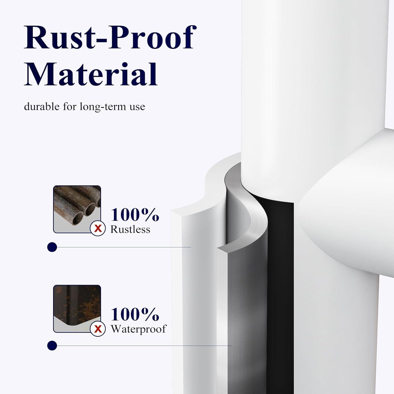 imageKitsure Toilet Paper Holder Free Standing Rustproof Metal Toilet Paper Stand for 4 Rolls with AntiSlip Base and Shelf for Phone ampamp Small Items Bathroom Organizers and Storage Medium BlackWhite